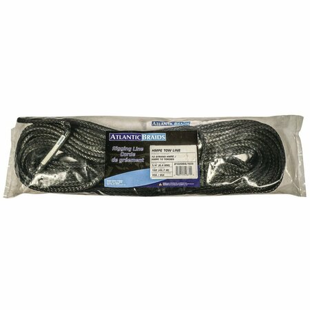 SUNBELT TOW LINE, HMPE, 1/4"x150' W/ 1 EYE 25" x8" x1.5" A-B102064L150S